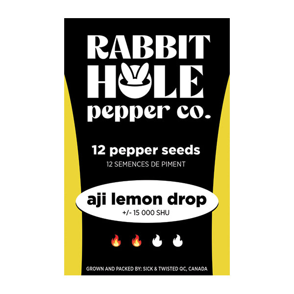 Aji Lemon Drop Hot Pepper Seeds - Rabbit Hole Pepper Co.