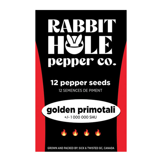 Golden Primotali Hot Pepper Seeds - Rabbit Hole Pepper Co.