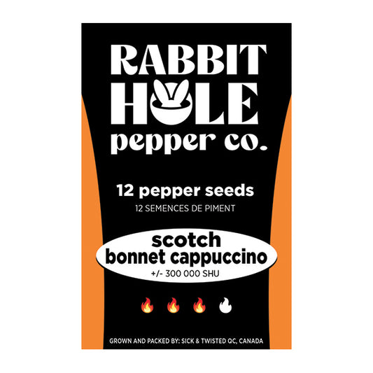 Scotch Bonnet Cappucinno Hot Pepper Seeds - Rabbit Hole Pepper Co.