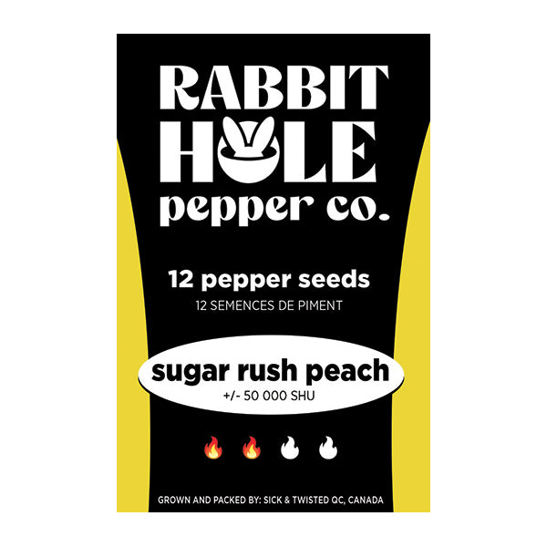 Sugar Rush Peach Hot Pepper Seeds - Rabbit Hole Pepper Co.