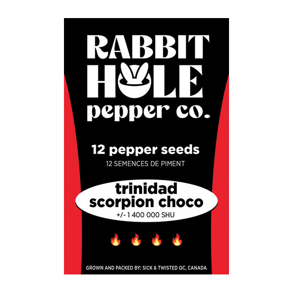 Trinidad Scorpion Choco Hot Pepper Seeds - Rabbit Hole Pepper Co.